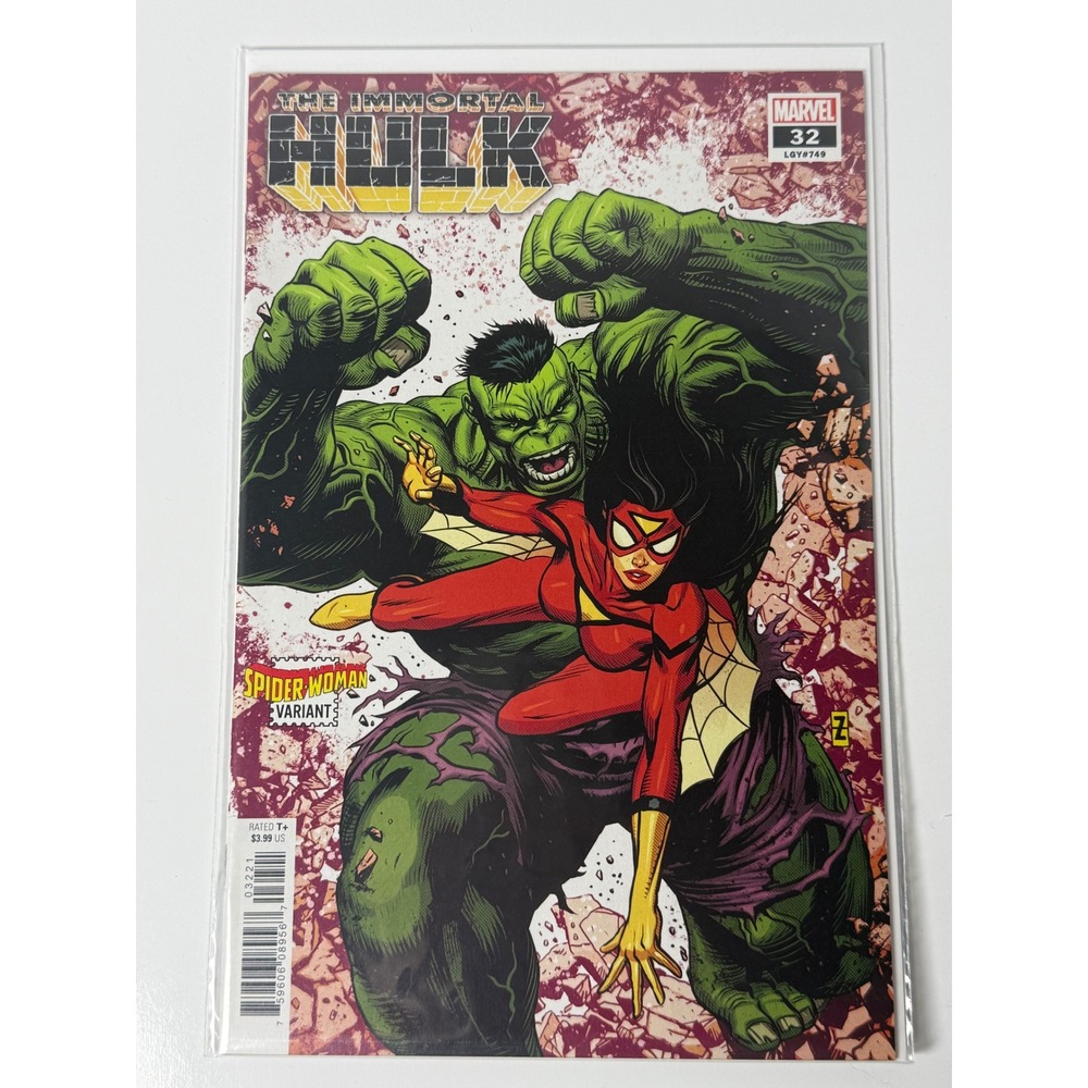 Immortal Hulk 32 Spider-Woman Variant Marvel 2020 Al Ewing LGY 749 Patch Zircher